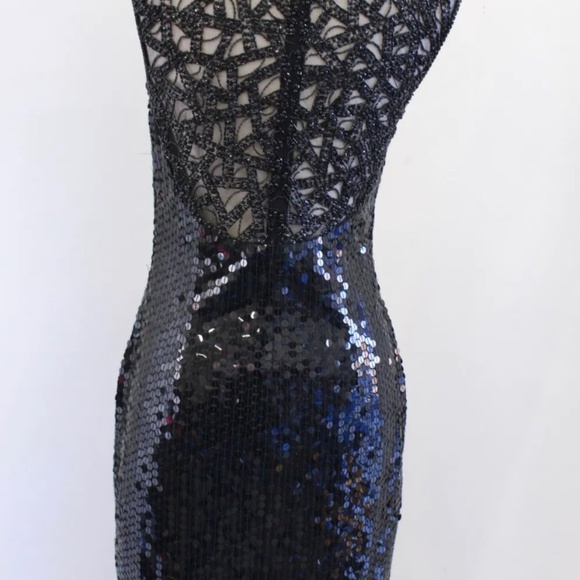 90s black mesh dress Vintage Black Strappy 90s Mesh Corset Mini Dress (S/M) main image 0